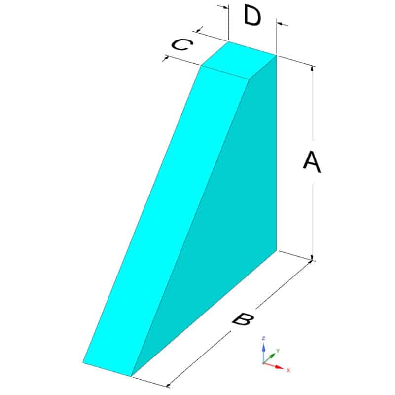 Dreieck mit Abschnitt